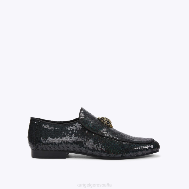 Kurt Geiger hombres lentejuelas hugh eagle de londres 2LPR633 | calzados verde negro