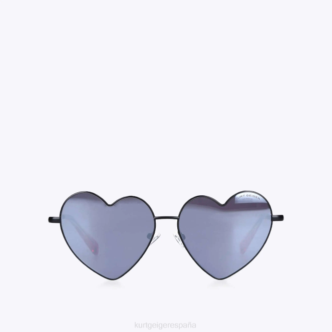 Kurt Geiger mujer gafas de sol london con forma de corazón de metal 2LPR466 | accesorios negro