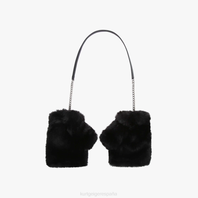 Kurt Geiger mujer guantes sin dedos london poppy 2LPR508 | accesorios negro