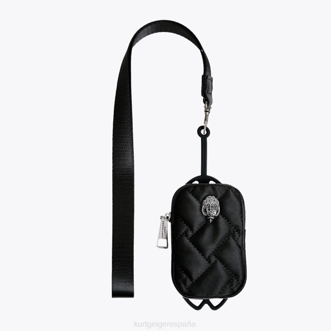 Kurt Geiger mujer soporte para teléfono con bolsa del águila de londres 2LPR537 | accesorios combinación negra