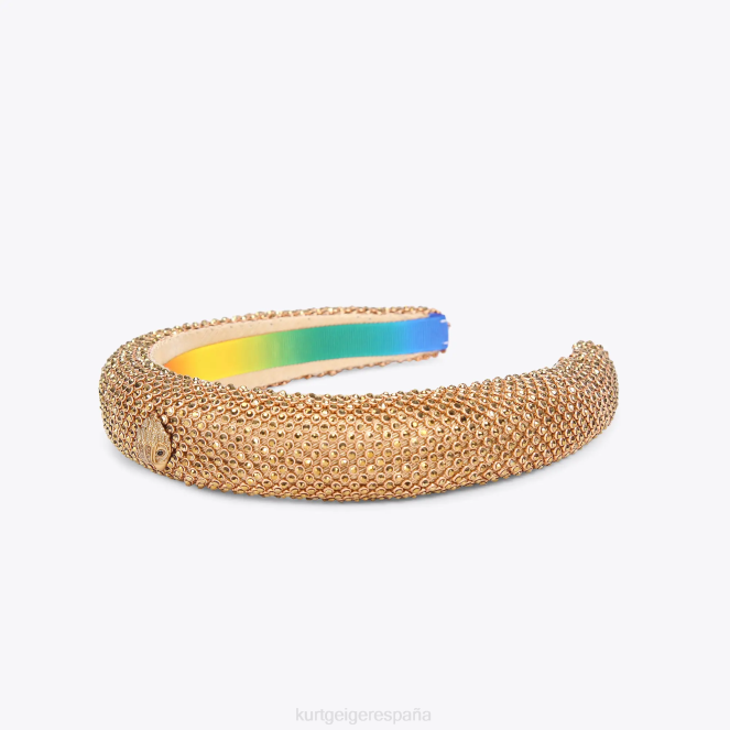 Kurt Geiger mujer diadema de cristal de londres 2LPR515 | accesorios oro