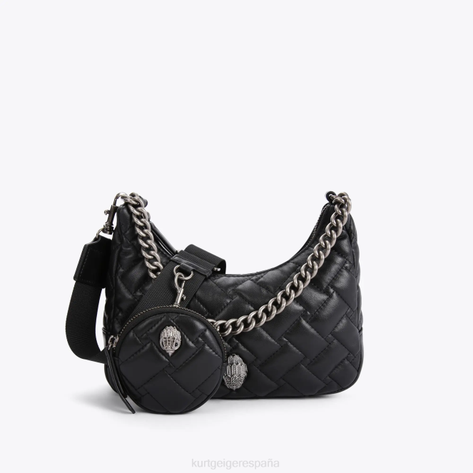 Kurt Geiger mujer bandolera de cuero london 2LPR278 | bolsas combinación negra
