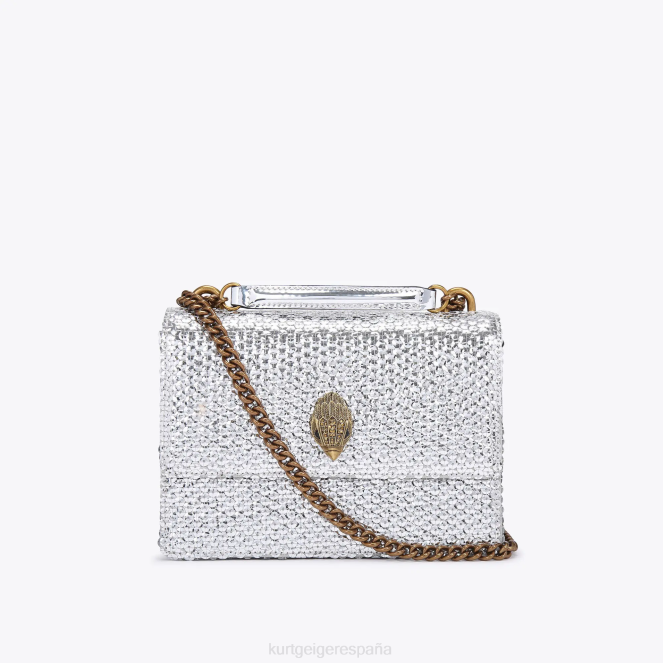 Kurt Geiger mujer bandolera londres shoreditch 2LPR122 | bolsas plata