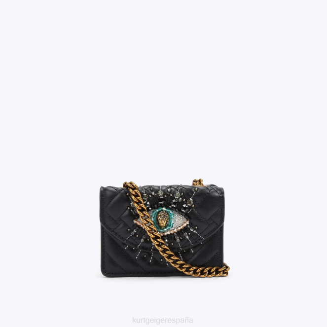 Kurt Geiger mujer micro ojo de kensington de londres 2LPR53 | bolsas negro