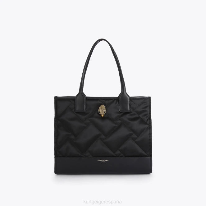 Kurt Geiger mujer Bolso shopper cuadrado pequeño londres reciclado 2LPR112 | bolsas negro