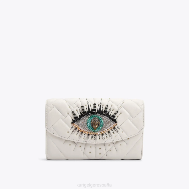 Kurt Geiger mujer cartera con cadena y ojo kensington london 2LPR56 | bolsas hueso