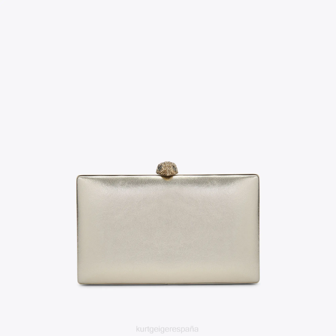 Kurt Geiger mujer bolso de mano Kensington con cristales de Londres 2LPR59 | bolsas oro