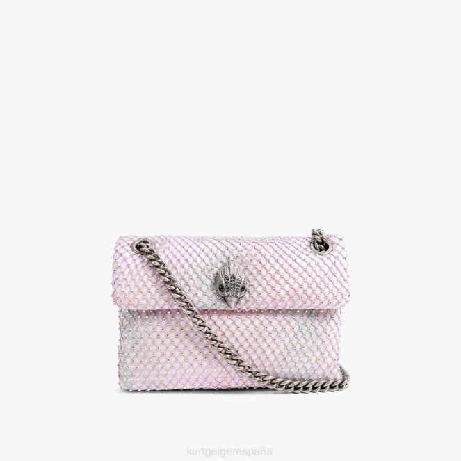 Kurt Geiger mujer Tela de Londres mini Kensington 2LPR38 | bolsas combinación de metales