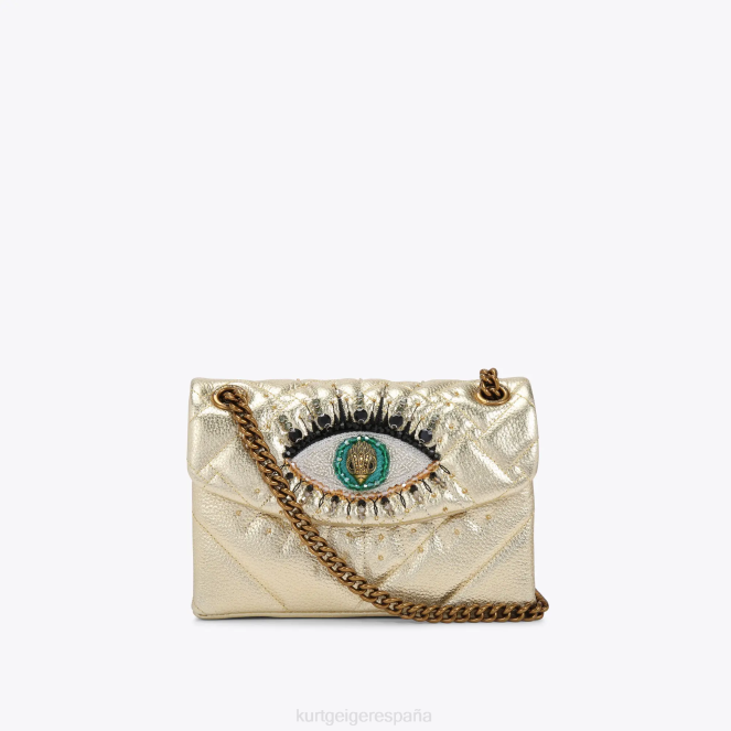 Kurt Geiger mujer mini ojo de kensington de piel de londres 2LPR108 | bolsas oro