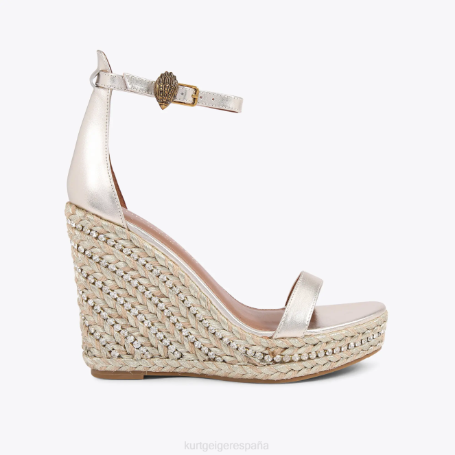 Kurt Geiger mujer cuña de Shoreditch de Londres 2LPR438 | calzados oro