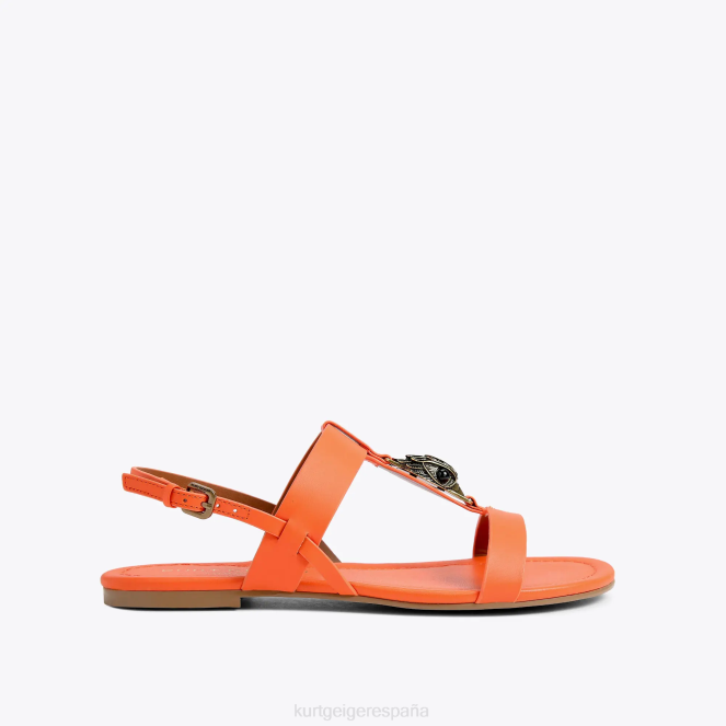 Kurt Geiger mujer sandalia plana london hampton 2LPR285 | calzados naranja