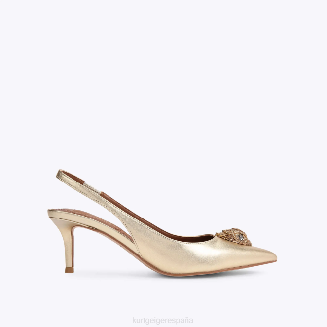 Kurt Geiger mujer Londres Belgravia Sling Back 2LPR332 | calzados oro
