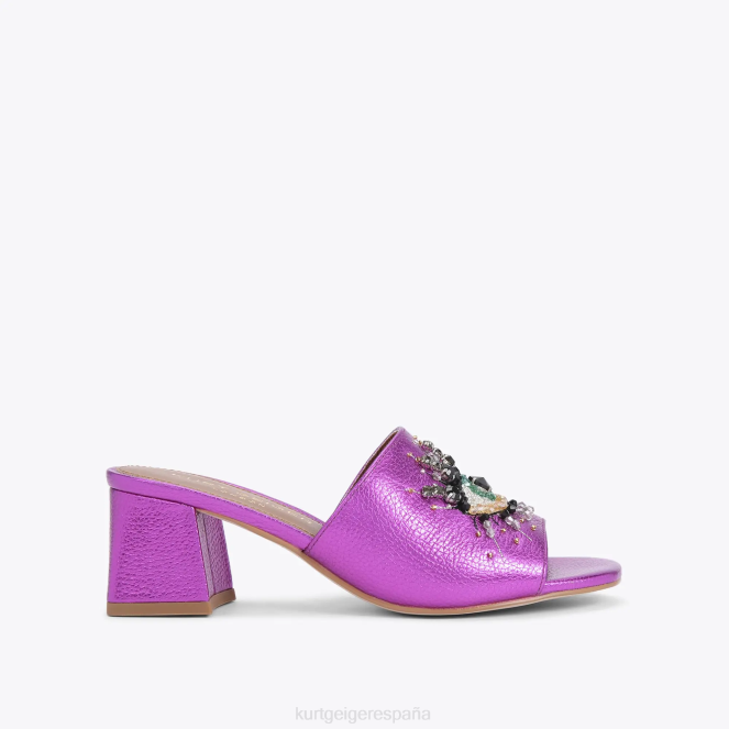 Kurt Geiger mujer Ojo de bloque de oliva de Londres 2LPR666 | calzados fucsia