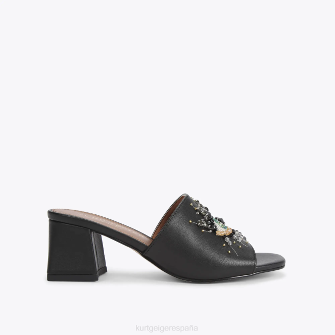 Kurt Geiger mujer Ojo de bloque de oliva de Londres 2LPR667 | calzados negro