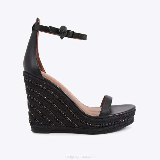 Kurt Geiger mujer cuña de Shoreditch de Londres 2LPR437 | calzados negro