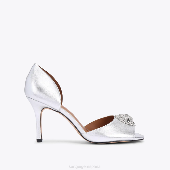 Kurt Geiger mujer londres kensington d'orsay 2LPR345 | calzados plata