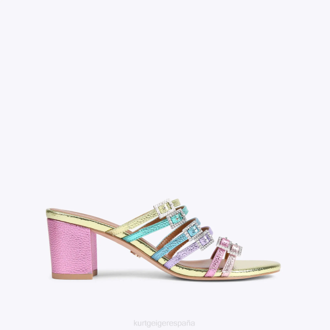 Kurt Geiger mujer mula pierra block londres 2LPR192 | calzados combinación de metales