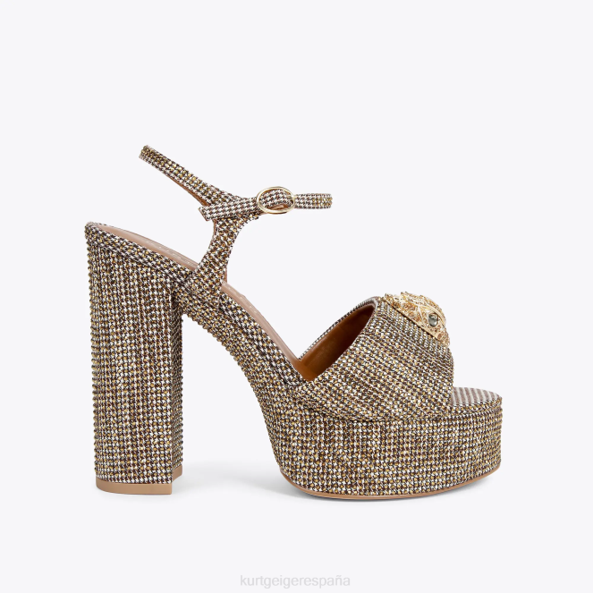 Kurt Geiger mujer sandalia london kensington con plataforma 2LPR334 | calzados beige