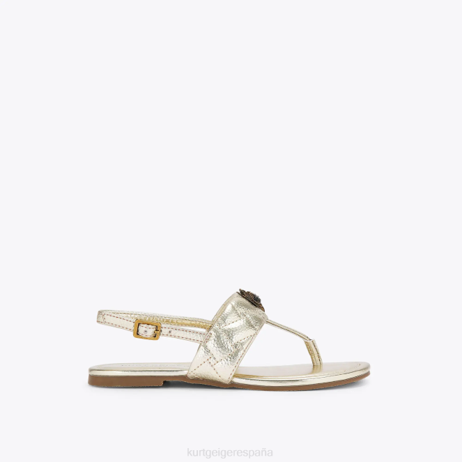 Kurt Geiger niños sandalias london mini kensington t 2LPR483 | calzados oro